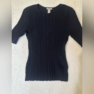 H&M Navy Blue Quarter Sleeve
